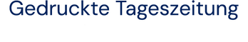 Gedruckte Tageszeitung 